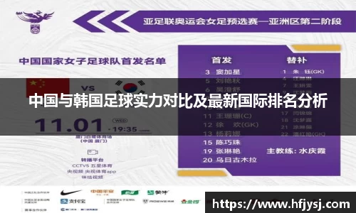 中国与韩国足球实力对比及最新国际排名分析